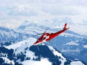 Rescate helicoptero Suiza